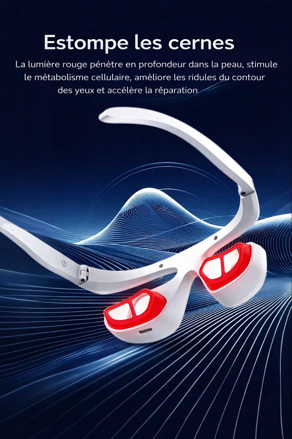 MASSEUR CHAUFFANT YEUX ET CONTOUR DES YEUX | GLOW THERAPY™