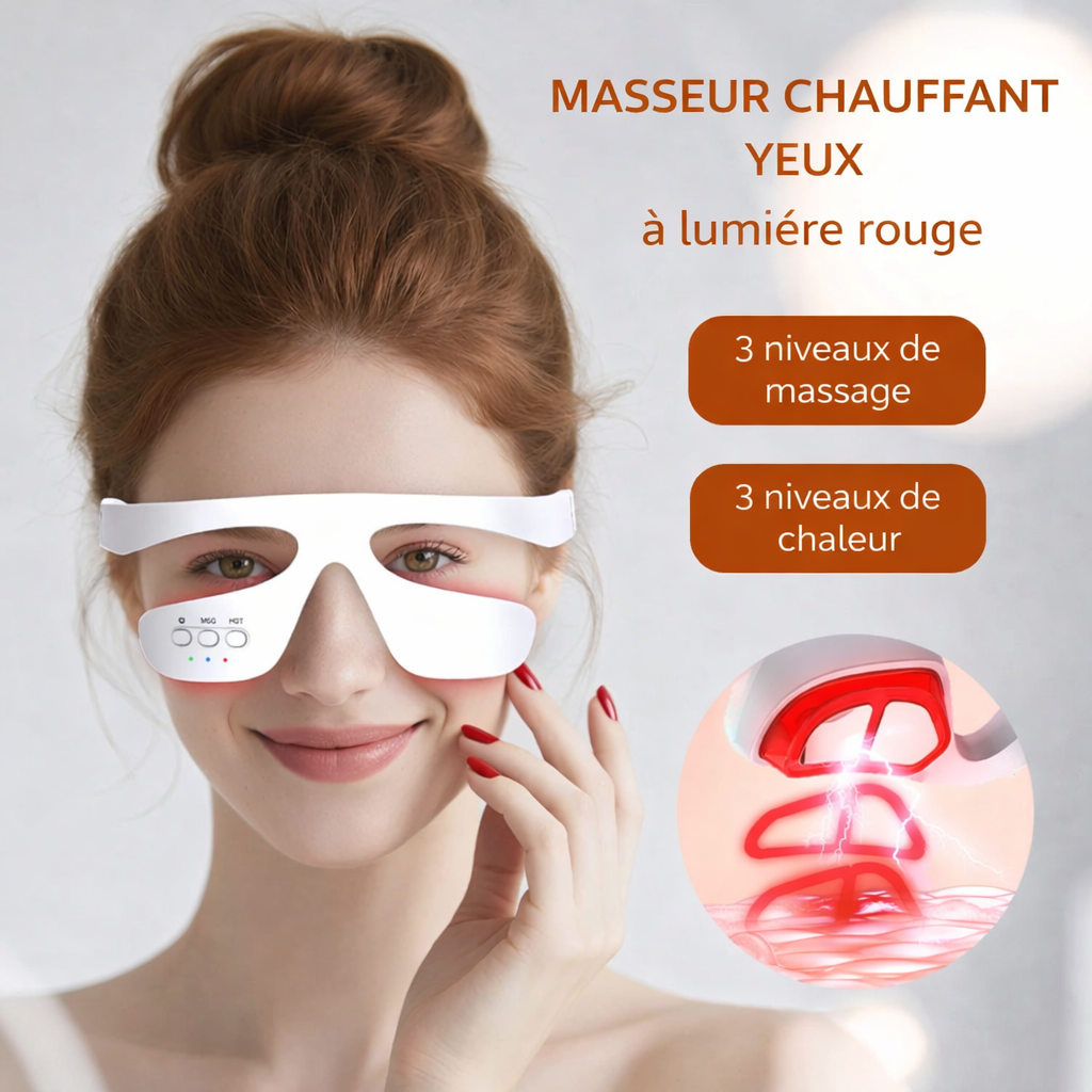 MASSEUR CHAUFFANT YEUX ET CONTOUR DES YEUX | GLOW THERAPY™